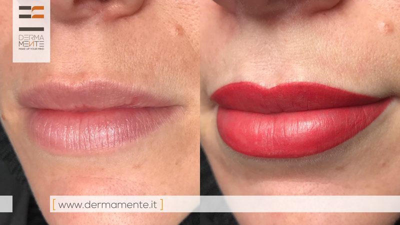 Full lip color trucco permanente Roma