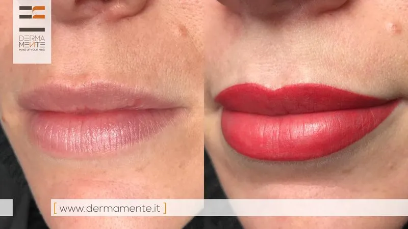 Full lip color Roma - trucco permanente labbra piena