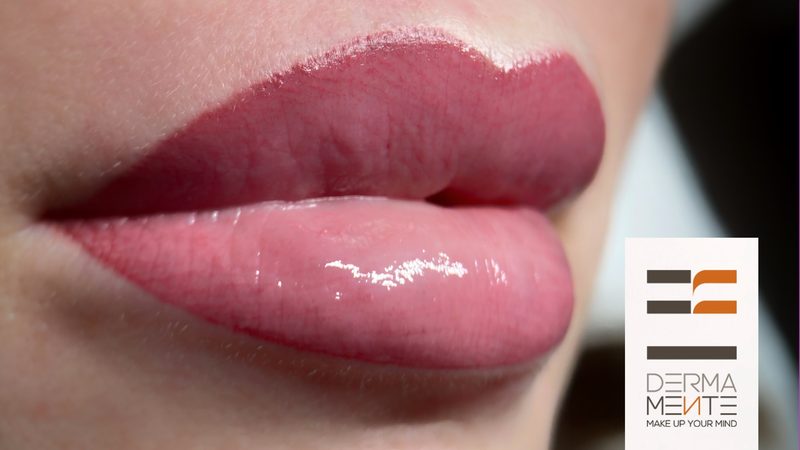 Trucco permanente labbra prima e dopo Roma
