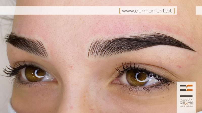 Powder brows prima e dopo Roma