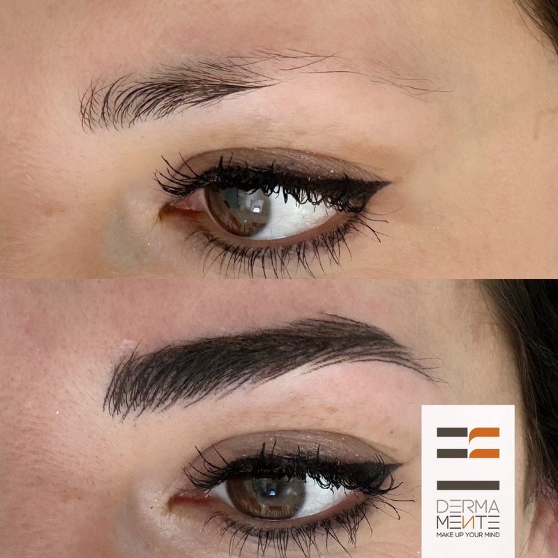 Sopracciglia pelo a pelo effetto naturale Roma